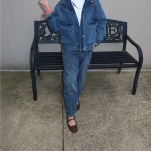 art class Blue Kids Denim Two-Piece Straight-Leg Set